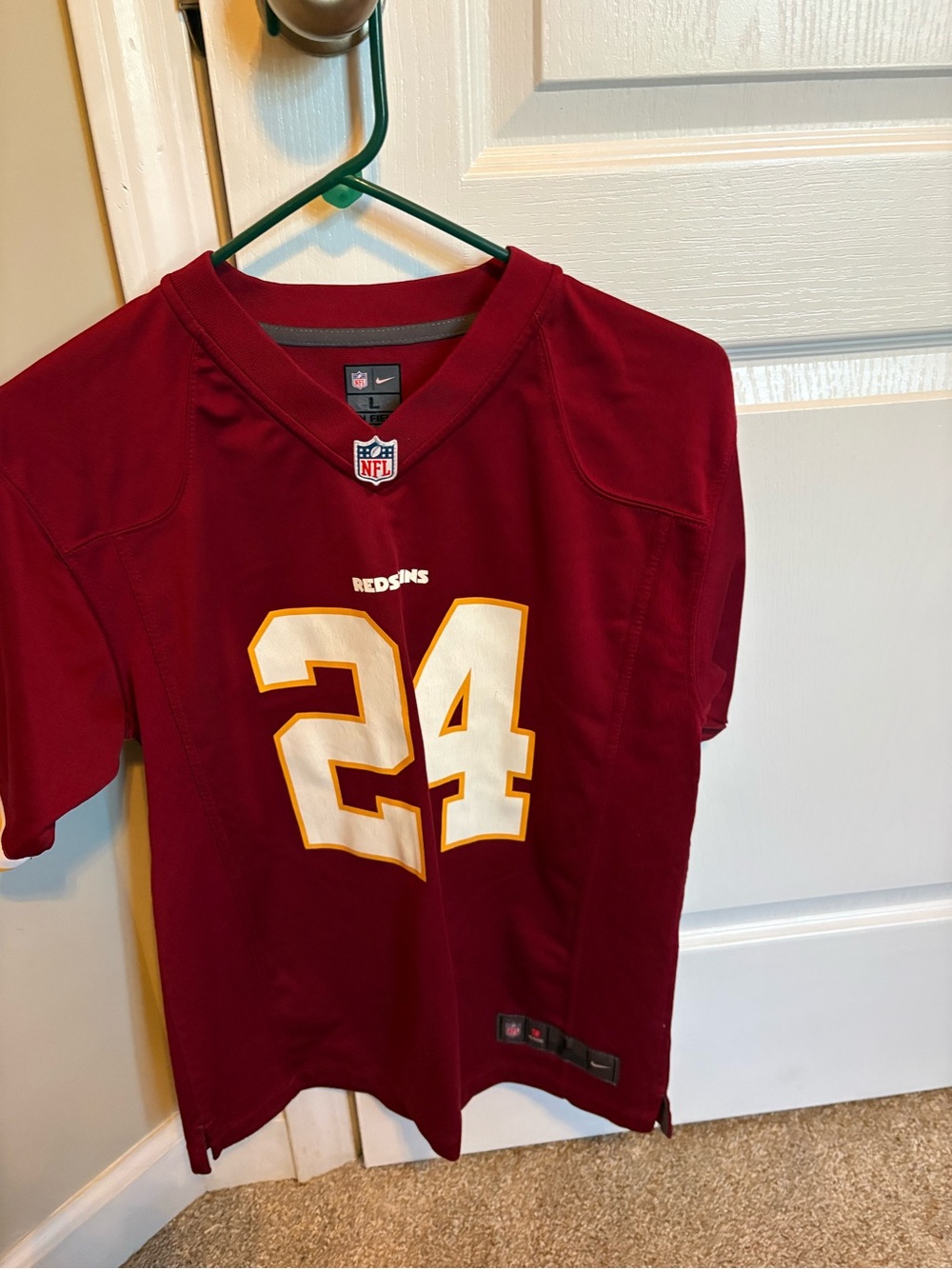 Nike Kids Burgundy #24 Washington Football Jersey